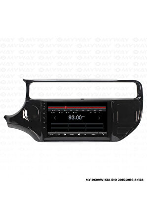 KİA RİO ANDROİD 12 MULTİMEDYA CARPLAY 4GB RAM+64GB HDD 2015-2016 NAVİGASYON EKRAN