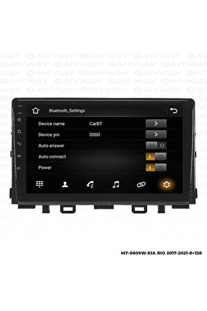 KİA RİO ANDROİD 12 MULTİMEDYA CARPLAY 4GB RAM+64GB HDD 2017-2021 NAVİGASYON EKRAN