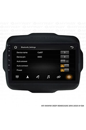 JEEP RENEGADE ANDROİD 12 MULTİMEDYA CARPLAY 4GB RAM+64GB HDD NAVİGASYON EKRAN