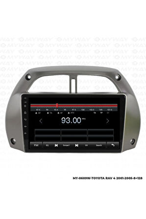 TOYOTA RAV 4 ANDROİD 12 MULTİMEDYA CARPLAY 4GB RAM+64GB HDD 2001-2005 NAVİGASYON EKRAN