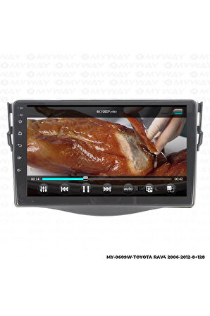 TOYOTA RAV4 ANDROİD 12 MULTİMEDYA CARPLAY 4GB RAM+64GB HDD 2006-2012 NAVİGASYON EKRAN