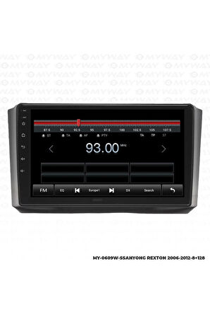 SSANGYONG REXTON ANDROİD 12 MULTİMEDYA CARPLAY 4GB RAM+64GB HDD 2006-2012 NAVİGASYON EKRAN