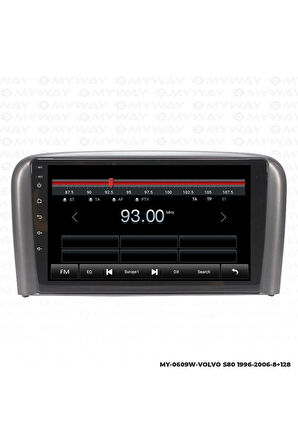 VOLVO S80 ANDROİD 12 MULTİMEDYA CARPLAY 4GB RAM+64GB HDD NAVİGASYON EKRAN