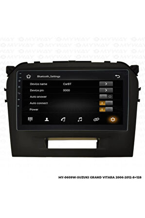 SUZUKİ GRAND VİTARA ANDROİD 12 MULTİMEDYA CARPLAY 4GB RAM+64GB HDD 2006-2012 NAVİGASYON EKRAN