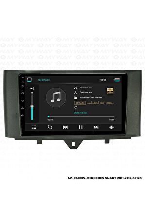 MERCEDES SMART ANDROİD 12 MULTİMEDYA CARPLAY 4GB RAM+64GB HDD 2011-2015 NAVİGASYON EKRAN