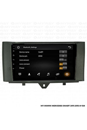 MERCEDES SMART ANDROİD 12 MULTİMEDYA CARPLAY 4GB RAM+64GB HDD 2011-2015 NAVİGASYON EKRAN