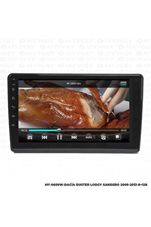 DACİA SANDERO ANDROİD 12 MULTİMEDYA CARPLAY 4GB RAM+64GB HDD 2009-2013 NAVİGASYON EKRAN