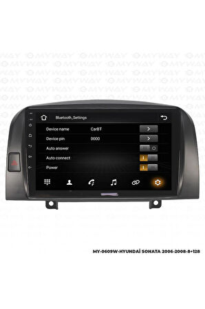 HYUNDAİ SONATA Uyumlu ANDROİD 12 MULTİMEDYA CARPLAY 4GB RAM+64GB HDD 2006-2008 NAVİGASYON EKRAN