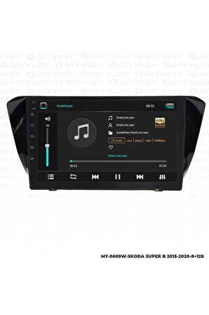 SKODA SUPERB ANDROİD 12 MULTİMEDYA CARPLAY 4GB RAM+64GB HDD 2015-2020 NAVİGASYON EKRAN