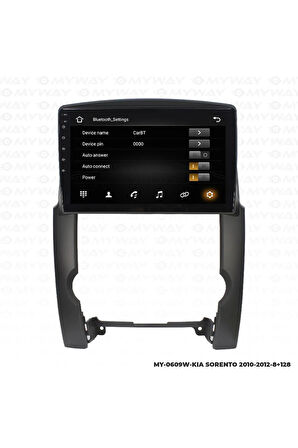 KİA SORENTO ANDROİD 12 MULTİMEDYA CARPLAY 4GB RAM+64GB HDD 2010-2012 NAVİGASYON EKRAN