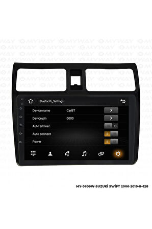 SUZUKİ SWİFT ANDROİD 12 MULTİMEDYA CARPLAY 4GB RAM+64GB HDD 2006-2010 NAVİGASYON EKRAN