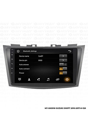 SUZUKİ SWİFT ANDROİD 12 MULTİMEDYA CARPLAY 4GB RAM+64GB HDD 2010-2017 NAVİGASYON EKRAN