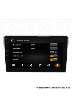 TOYOTA AURİS ANDROİD 12 MULTİMEDYA CARPLAY 4GB RAM+64GB HDD NAVİGASYON EKRAN