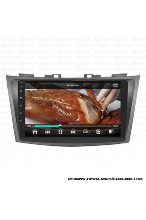 TOYOTA AVENSİS ANDROİD 12 MULTİMEDYA CARPLAY 4GB RAM+64GB HDD 2002-2008 NAVİGASYON EKRAN