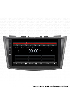 TOYOTA AVENSİS ANDROİD 12 MULTİMEDYA CARPLAY 4GB RAM+64GB HDD 2002-2008 NAVİGASYON EKRAN