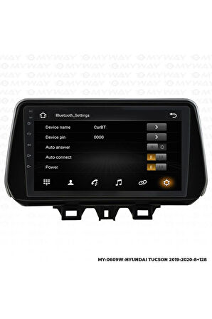 HYUNDAİ TUCSON Uyumlu  ANDROİD 12 MULTİMEDYA CARPLAY 4GB RAM+64GB HDD 2019-2020 NAVİGASYON EKRAN