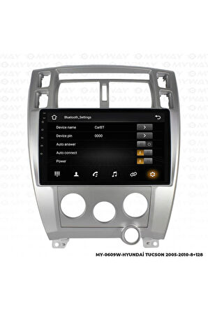 HYUNDAİ TUCSON ANDROİD 12 MULTİMEDYA CARPLAY 4GB RAM+64GB HDD 2005-2010 NAVİGASYON EKRAN
