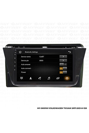 VOLKSWAGWEN TİGUAN ANDROİD 12 MULTİMEDYA CARPLAY 4GB RAM+64GB HDD NAVİGASYON EKRAN