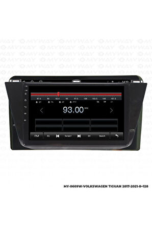 VOLKSWAGWEN TİGUAN ANDROİD 12 MULTİMEDYA CARPLAY 4GB RAM+64GB HDD NAVİGASYON EKRAN