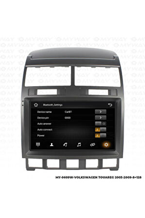 VOLKSWAGEN TOUAREG ANDROİD 12 MULTİMEDYA CARPLAY 4GB RAM+64GB HDD 2003-2009 NAVİGASYON EKRAN