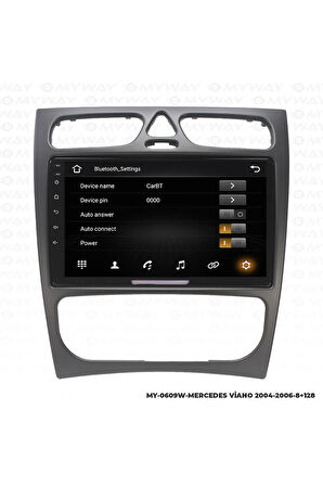 MERCEDES VİANO ANDROİD 12 MULTİMEDYA CARPLAY 4GB RAM+64GB HDD 2004-2006 NAVİGASYON EKRAN