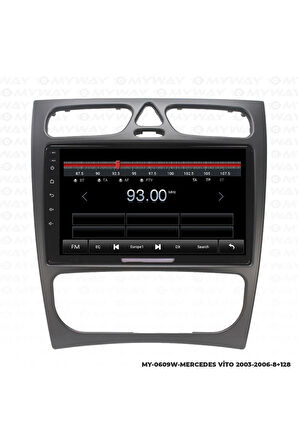 MERCEDES VİTO ANDROİD 12 MULTİMEDYA CARPLAY 4GB RAM+64GB HDD 2003-2006 NAVİGASYON EKRAN