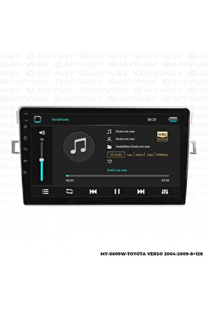TOYOTA VERSO ANDROİD 12 MULTİMEDYA CARPLAY 4GB RAM+64GB HDD 2004-2009 NAVİGASYON EKRAN