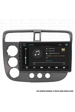 HONDA V-TECH 2 ANDROİD 12 MULTİMEDYA CARPLAY 4GB RAM+64GB HDD NAVİGASYON EKRAN