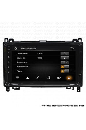 MERCEDES VİTO ANDROİD 12 MULTİMEDYA CARPLAY 4GB RAM+64GB HDD 2006-2014 NAVİGASYON EKRAN