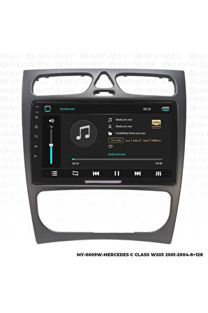 MERCEDES W203 ANDROİD 12 MULTİMEDYA CARPLAY 4GB RAM+64GB HDD 2001-2004 NAVİGASYON EKRAN