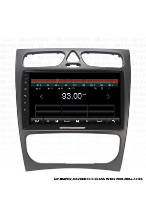 MERCEDES W203 ANDROİD 12 MULTİMEDYA CARPLAY 4GB RAM+64GB HDD 2001-2004 NAVİGASYON EKRAN