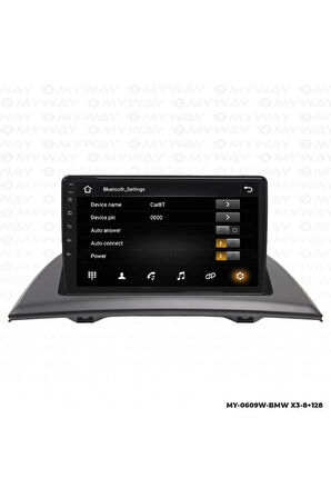 BMW X3 ANDROİD 12 MULTİMEDYA CARPLAY 4GB RAM+64GB HDD NAVİGASYON EKRAN