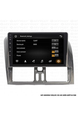 VOLVO XC-60 ANDROİD 12 MULTİMEDYA CARPLAY 4GB RAM+64GB HDD NAVİGASYON EKRAN