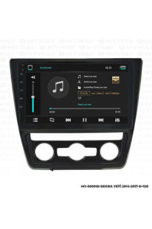 SKODA YETİ ANDROİD 12 MULTİMEDYA CARPLAY 4GB RAM+64GB HDD 2014-2017 NAVİGASYON EKRAN