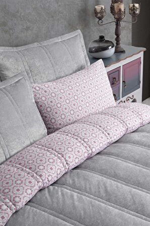 Elart Fancy Comfort Set Modern Uyku Seti Çift Kişilik Gümüş