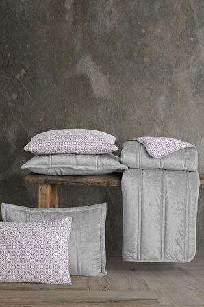 Elart Fancy Comfort Set Tek Kişilik Gümüş