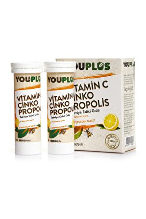 Vitamin C Çinko Propolis 20 Efervesan Tablet