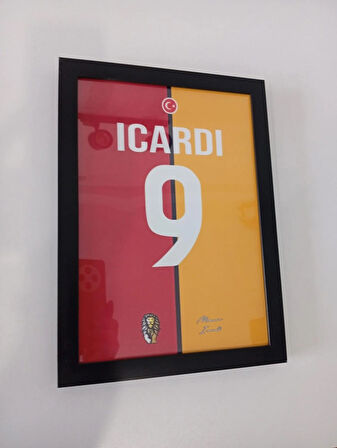 30x42 cm İcardı Forma Tasarımlı Poster Tablo 1 mm Şeffaf PVC Korumalı Çerçeveli Hediyelik Tablo