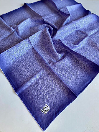 Levidor Tivil İpek Eşarp 4043 - 7 Mor Karışık Desen