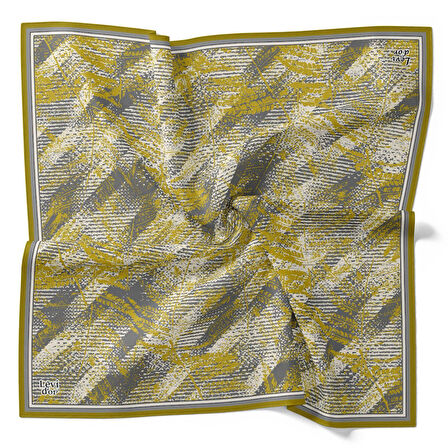 Levidor Tivil İpek Eşarp 4120 - 4 Gri Karışık Desen