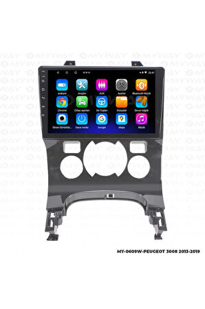PEUGEOT 3008 ANDROİD 12 MULTİMEDYA CARPLAY 2GB RAM+32GB HDD 2013-2019 NAVİGASYON EKRAN