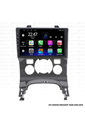 PEUGEOT 3008 ANDROİD 12 MULTİMEDYA CARPLAY 2GB RAM+32GB HDD 2013-2019 NAVİGASYON EKRAN