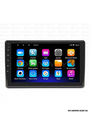 AUDİ A4 ANDROİD 12 MULTİMEDYA CARPLAY 2GB RAM+32GB HDD NAVİGASYON EKRAN