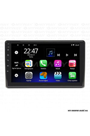AUDİ A4 ANDROİD 12 MULTİMEDYA CARPLAY 2GB RAM+32GB HDD NAVİGASYON EKRAN
