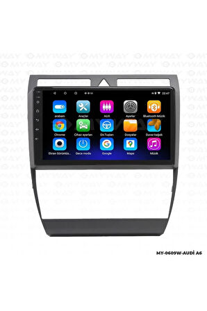 AUDİ A6 ANDROİD 12 MULTİMEDYA CARPLAY 2GB RAM+32GB HDD NAVİGASYON EKRAN