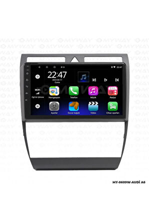 AUDİ A6 ANDROİD 12 MULTİMEDYA CARPLAY 2GB RAM+32GB HDD NAVİGASYON EKRAN