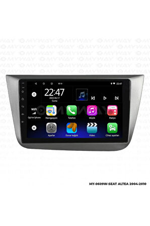 SEAT ALTEA ANDROİD 12 MULTİMEDYA CARPLAY 2GB RAM+32GB HDD NAVİGASYO EKRAN