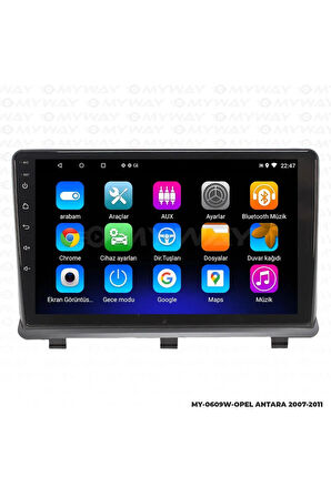 OPEL ANTARA ANDROİD 12 MULTİMEDYA CARPLAY 2GB RAM+32GB HDD 2007-2011 NAVİGASYON EKRAN