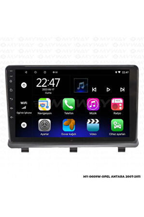 OPEL ANTARA ANDROİD 12 MULTİMEDYA CARPLAY 2GB RAM+32GB HDD 2007-2011 NAVİGASYON EKRAN