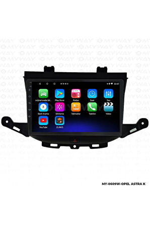 OPEL ASTRA K ANDROİD 12 MULTİMEDYA CARPLAY 2GB RAM+32GB HDD NAVİGASYON EKRAN